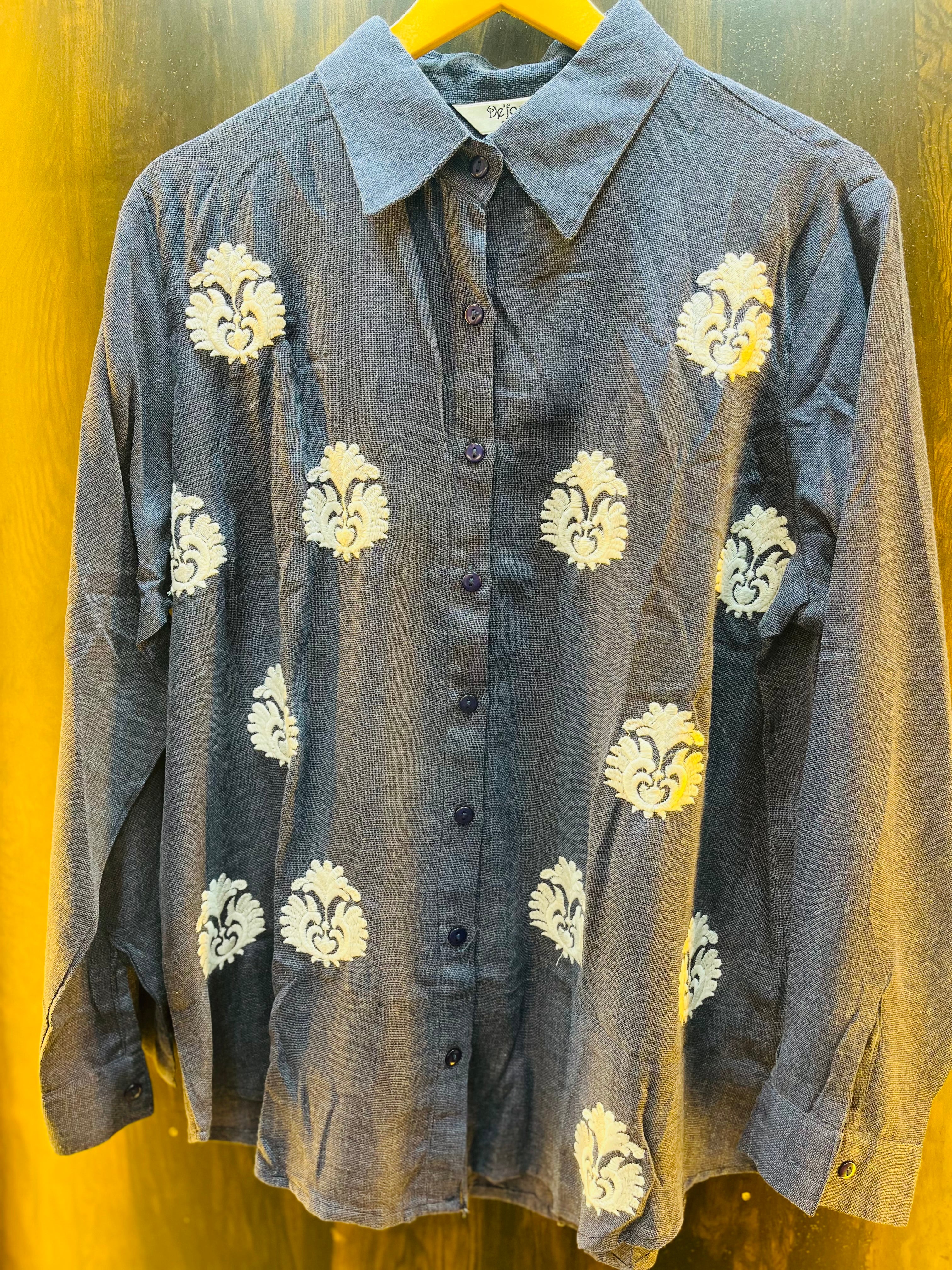 White Embroidered Shirt