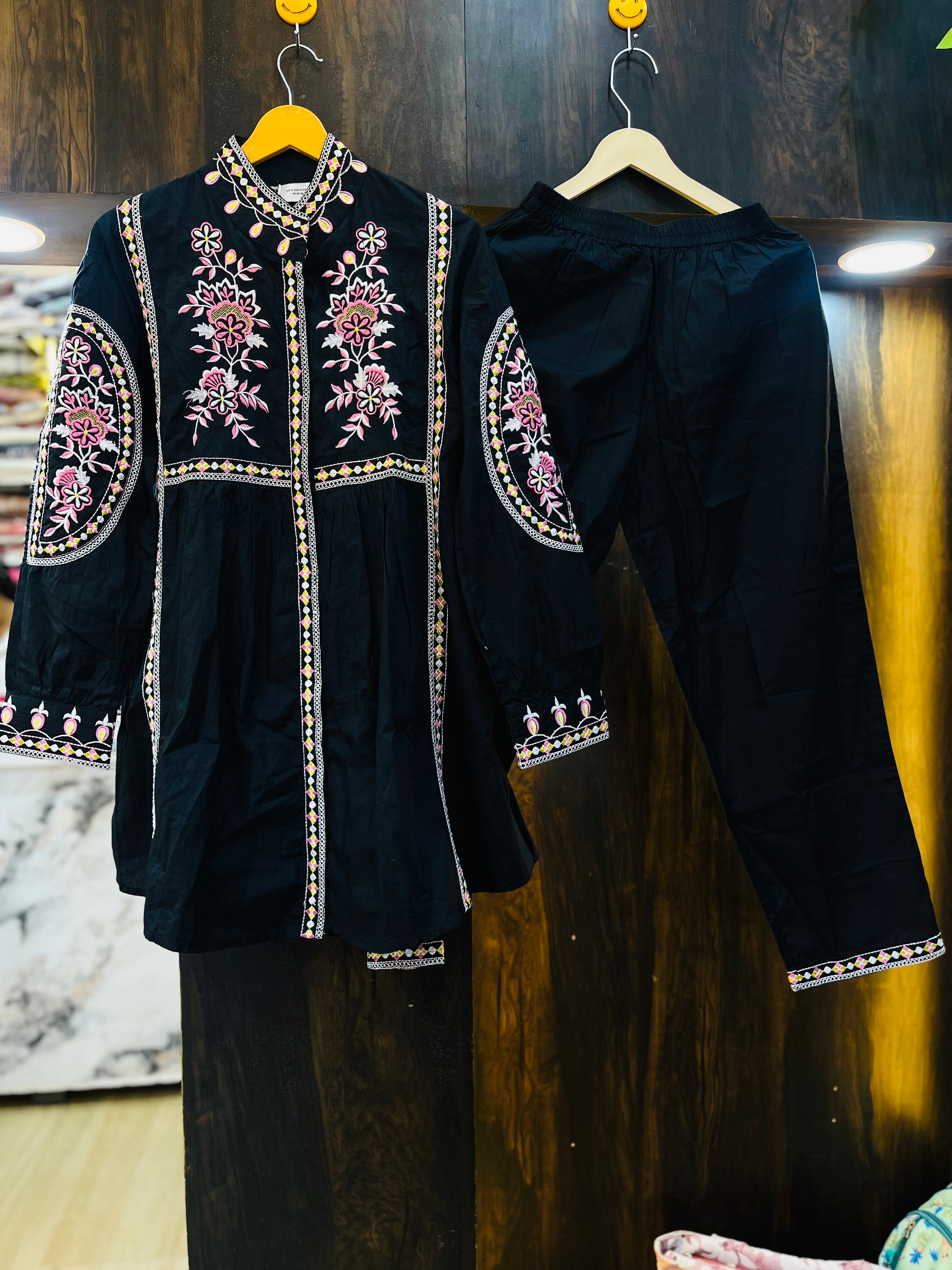 Embroidered Kurta Pattern Co-ord Set