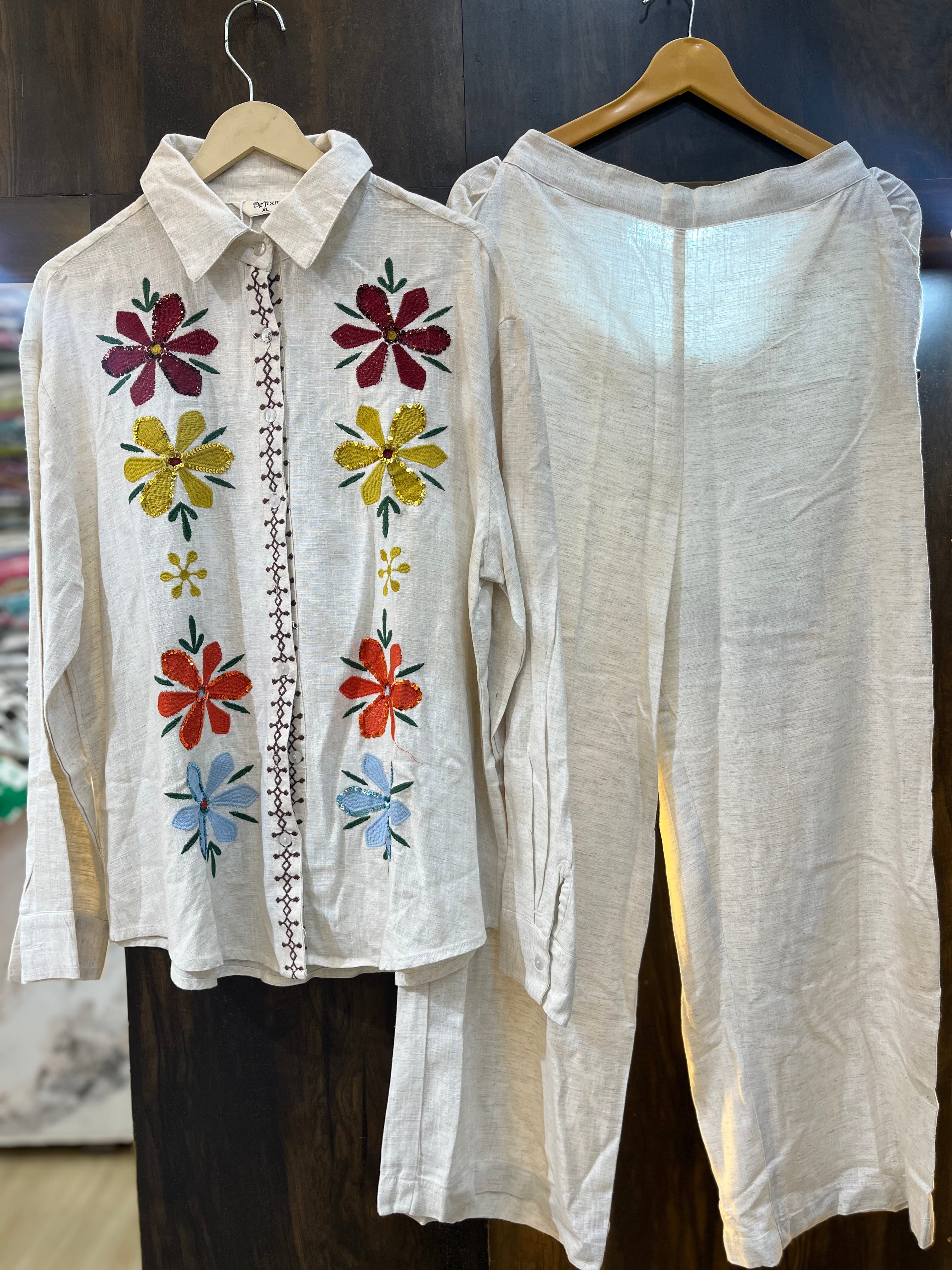 Flower Patched Work Co-ord Set