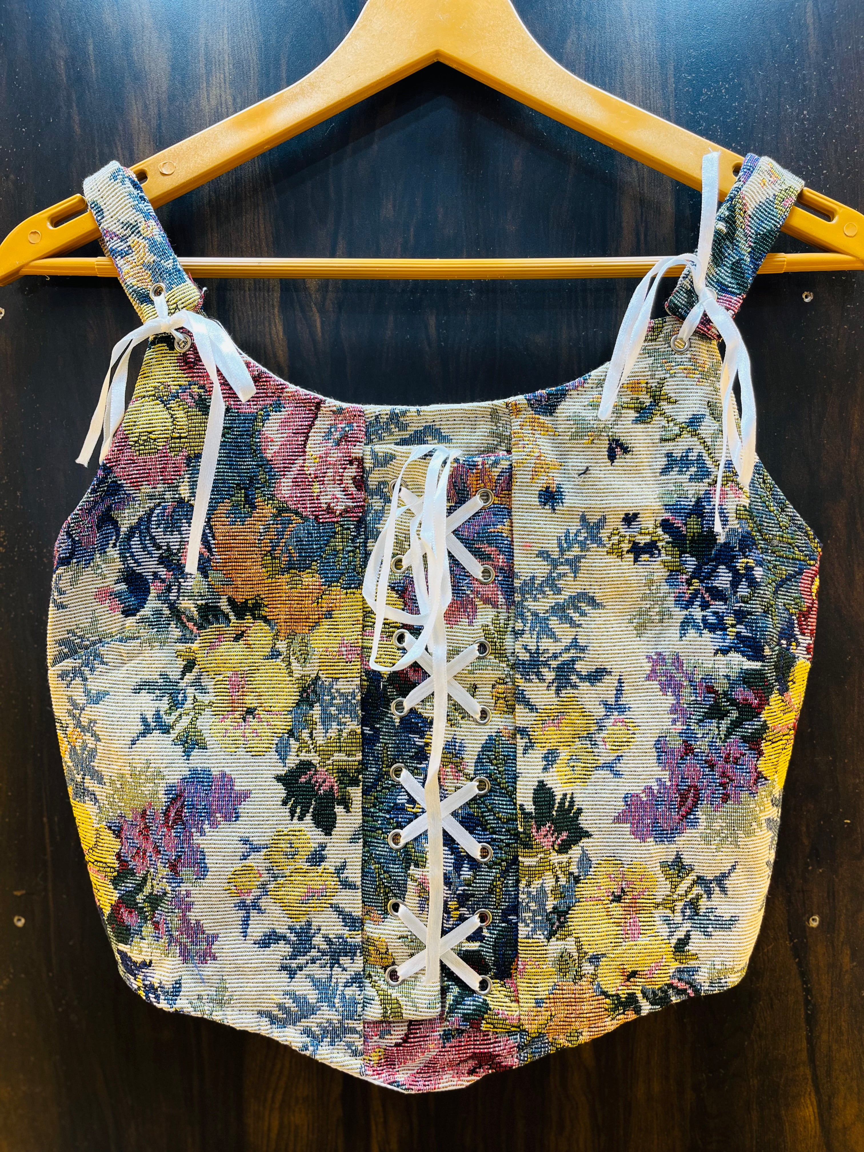 Corset Style Crop Top