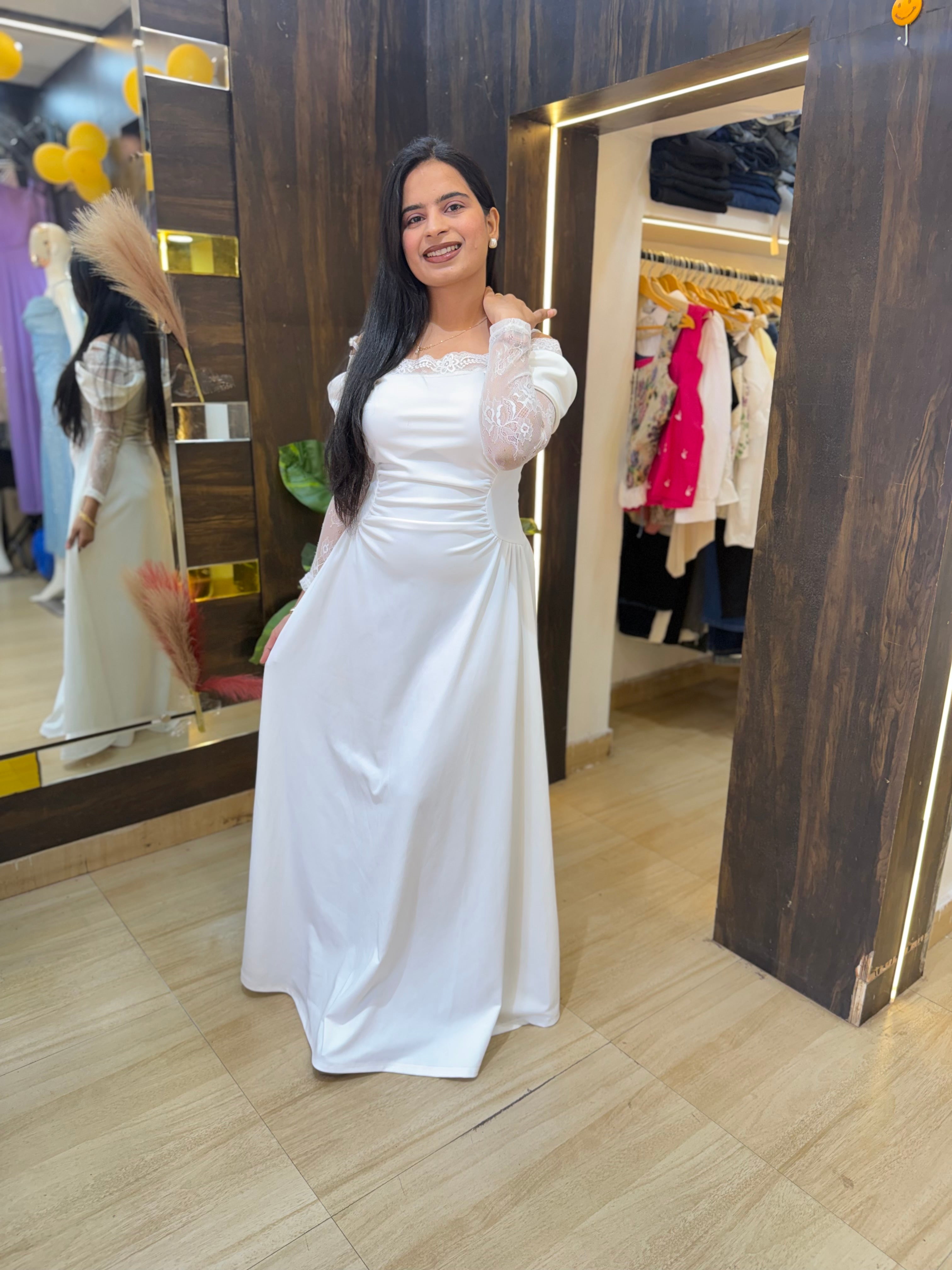 Cinderella Look White Dress🤍