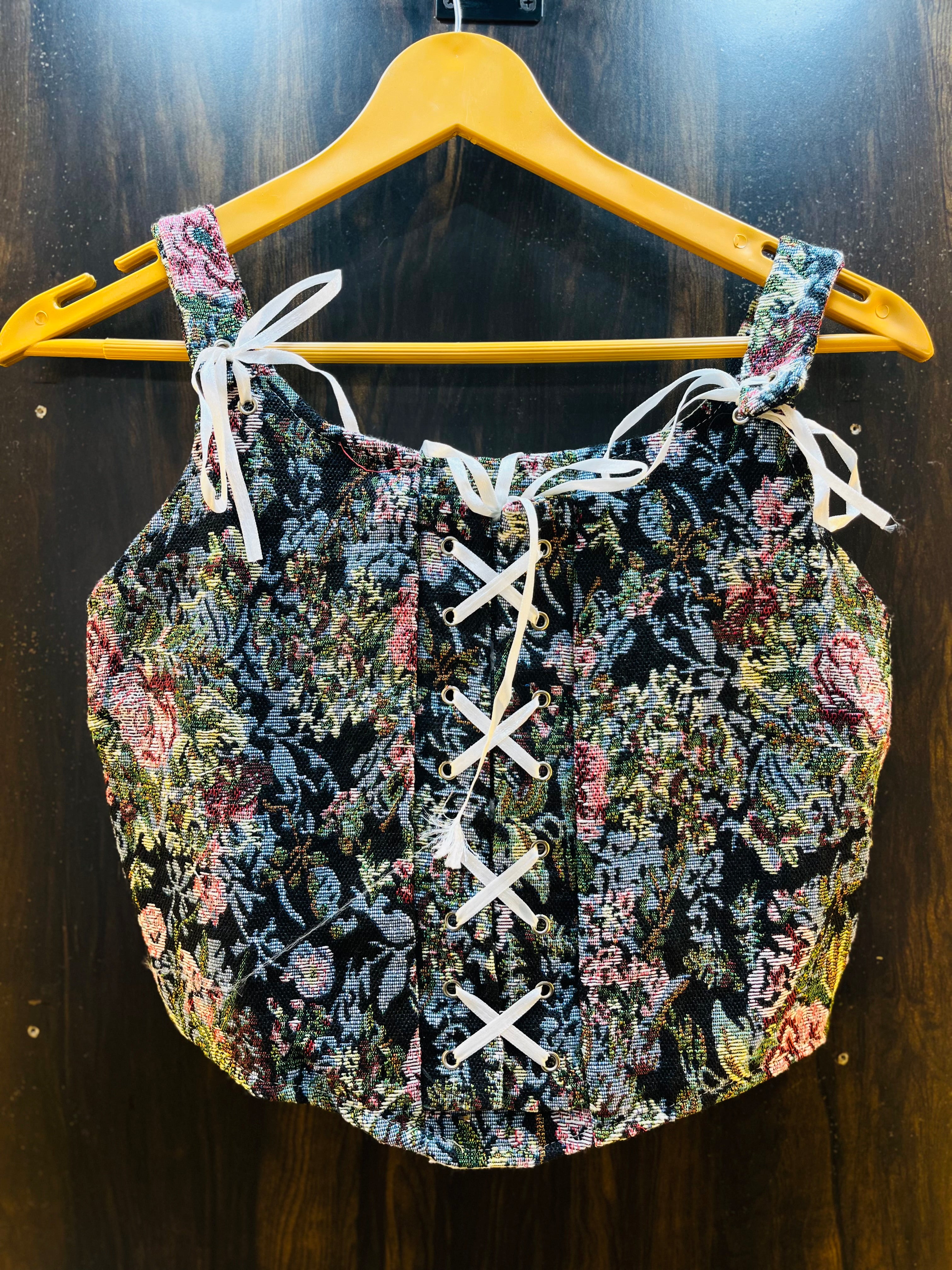Corset Style Crop Top