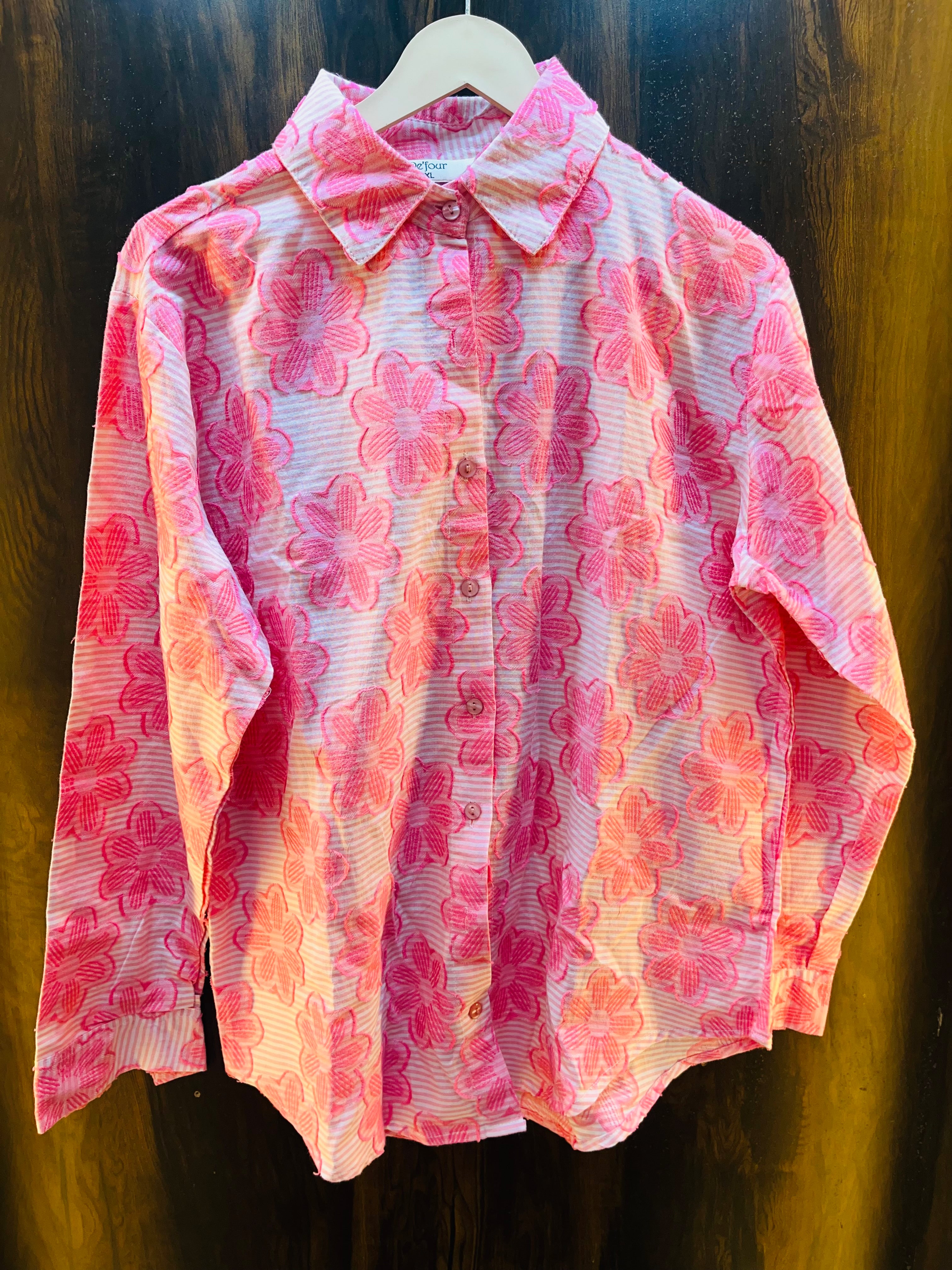 Pink Flower Shirt