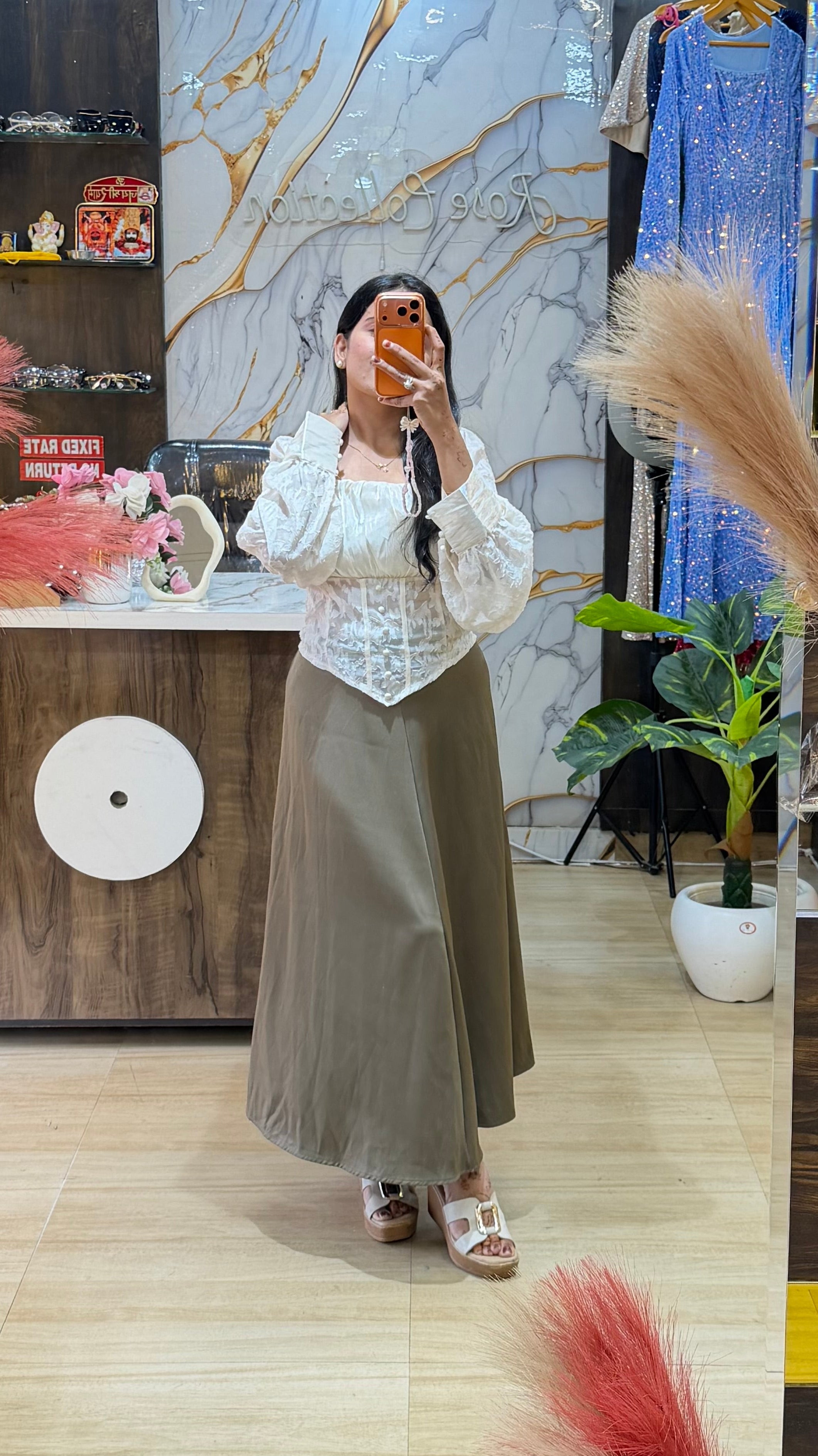 Retro Style Skirt Top Pair