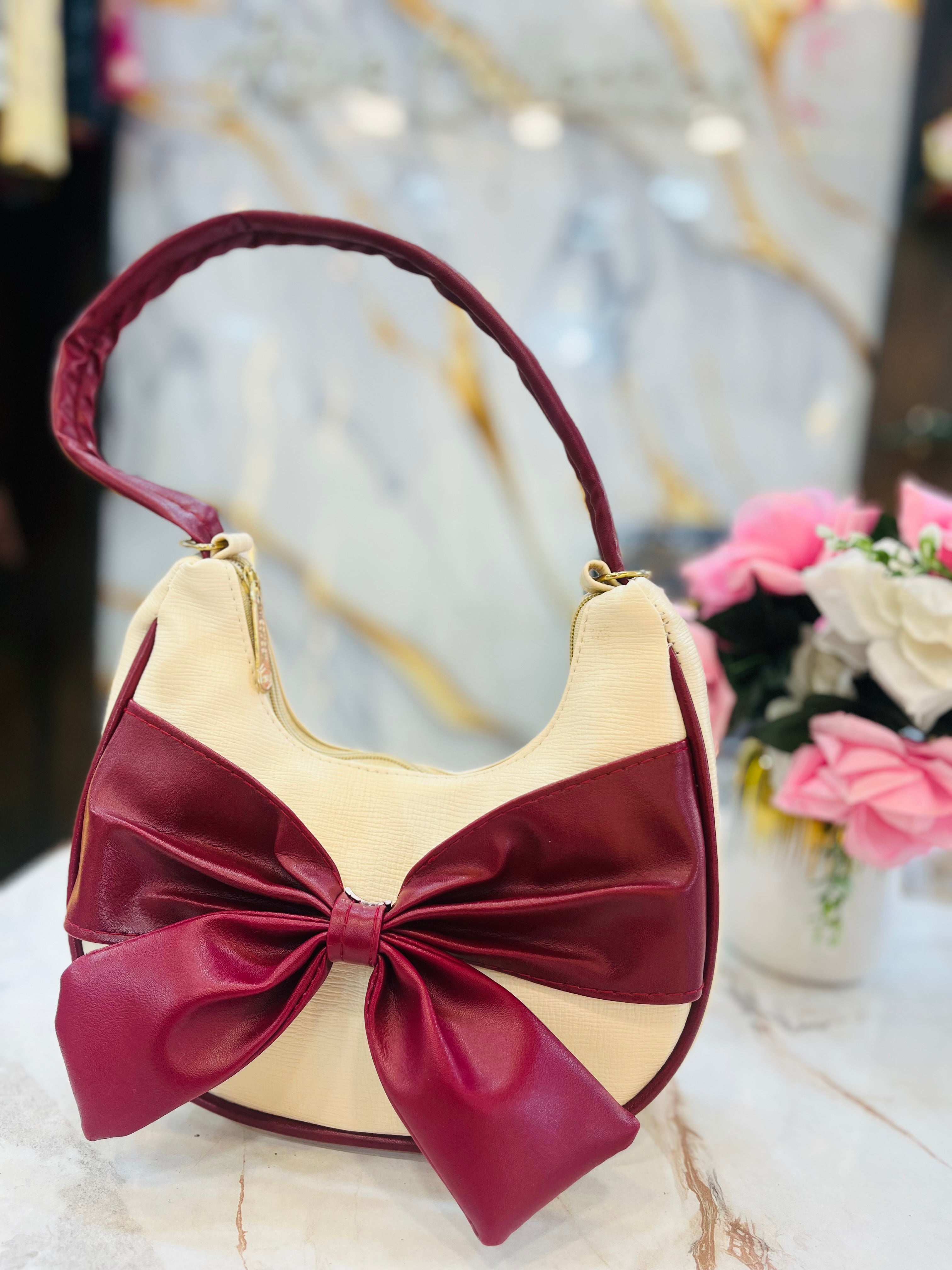 Bow Pattern Hand Bag