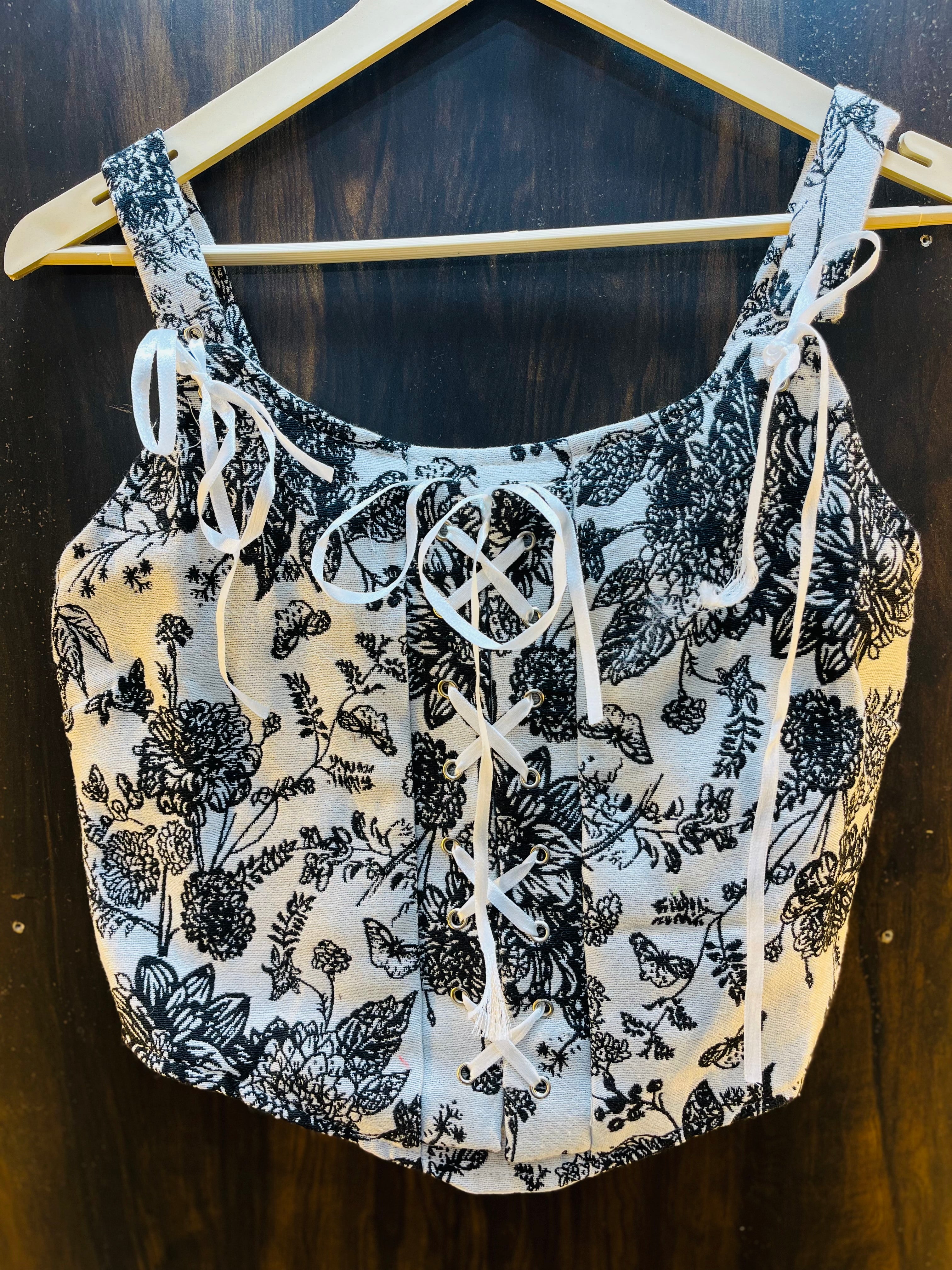 Corset Style Crop Top