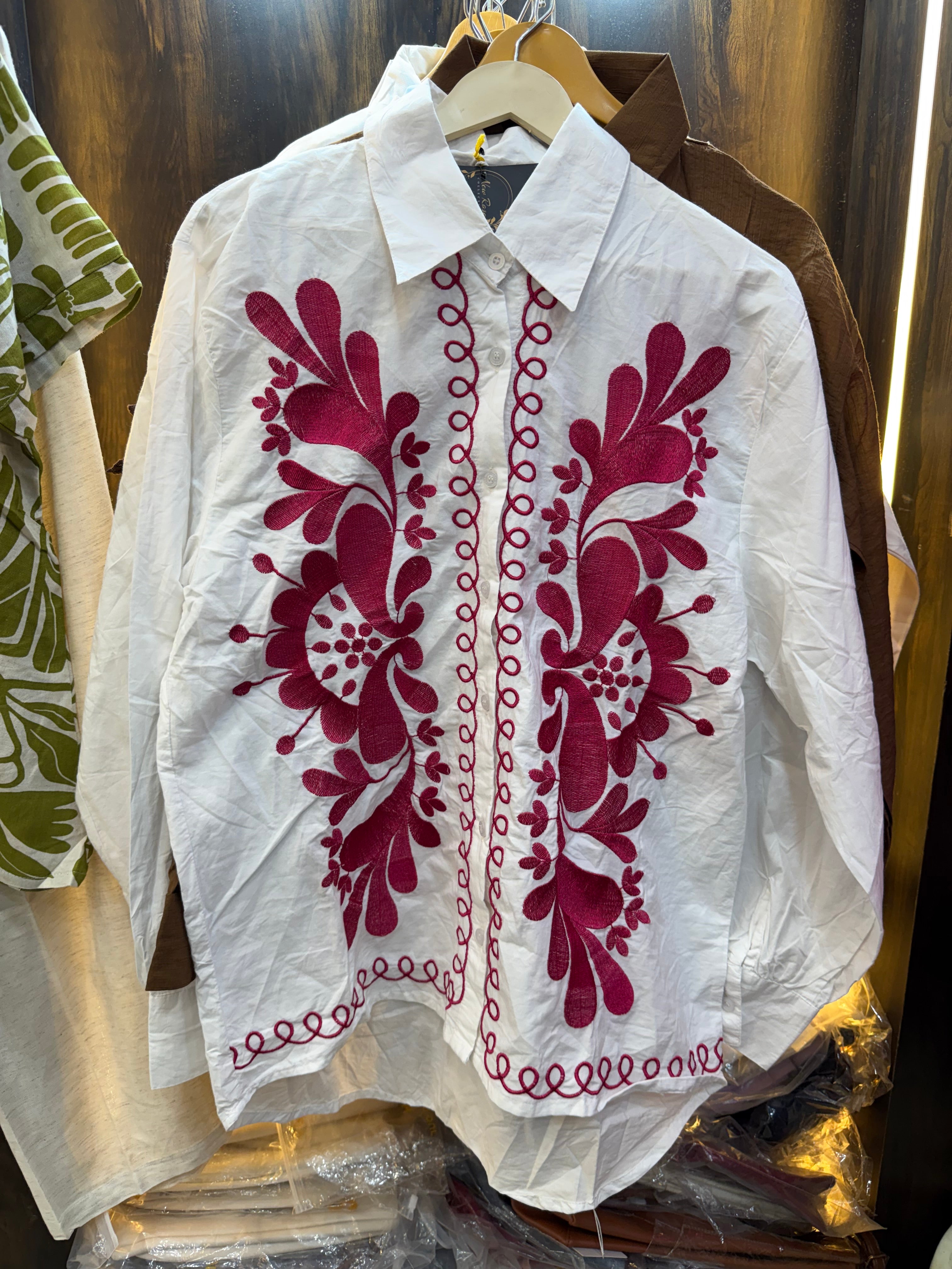 White Embroidered shirt