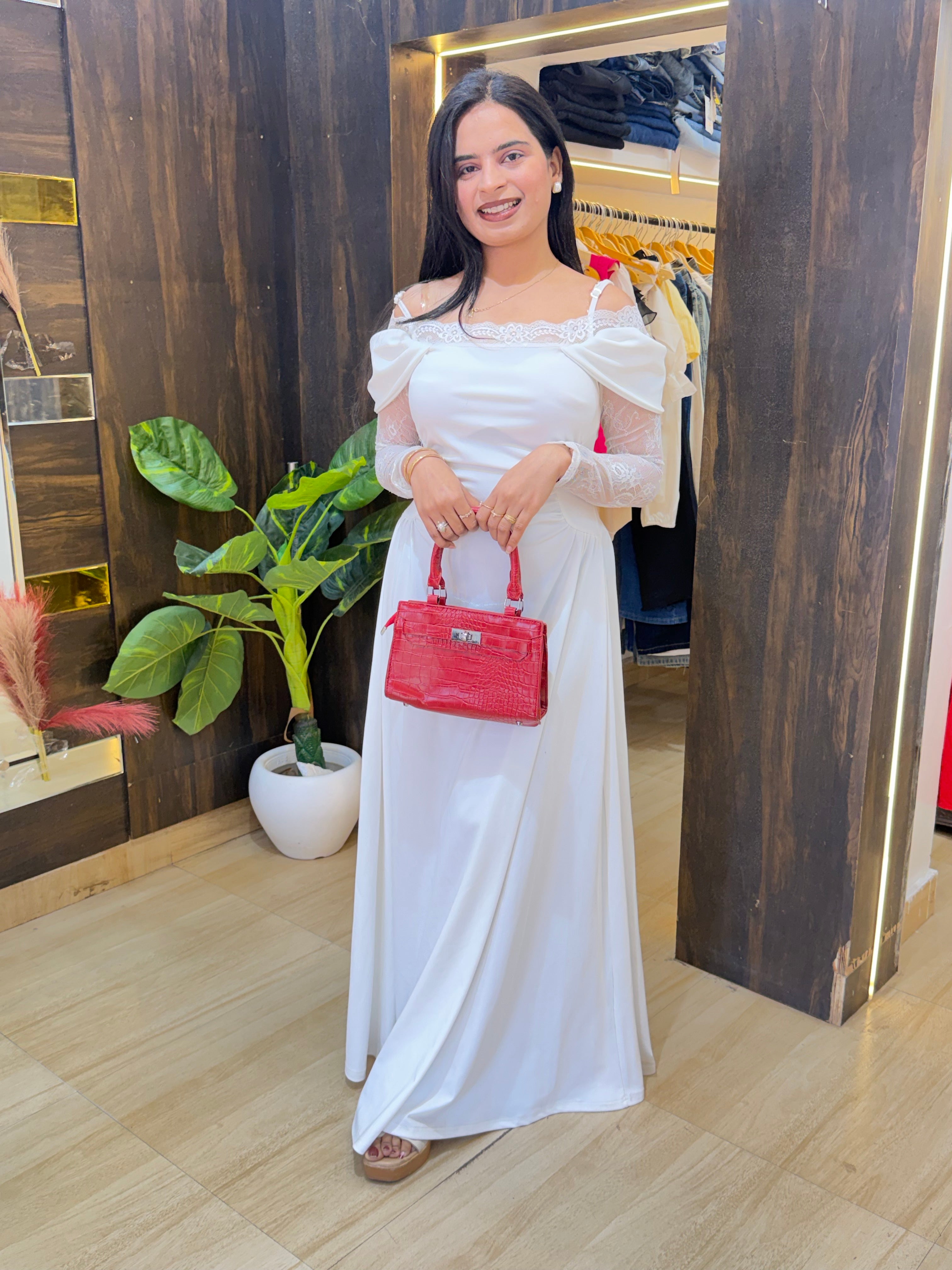 Cinderella Look White Dress🤍