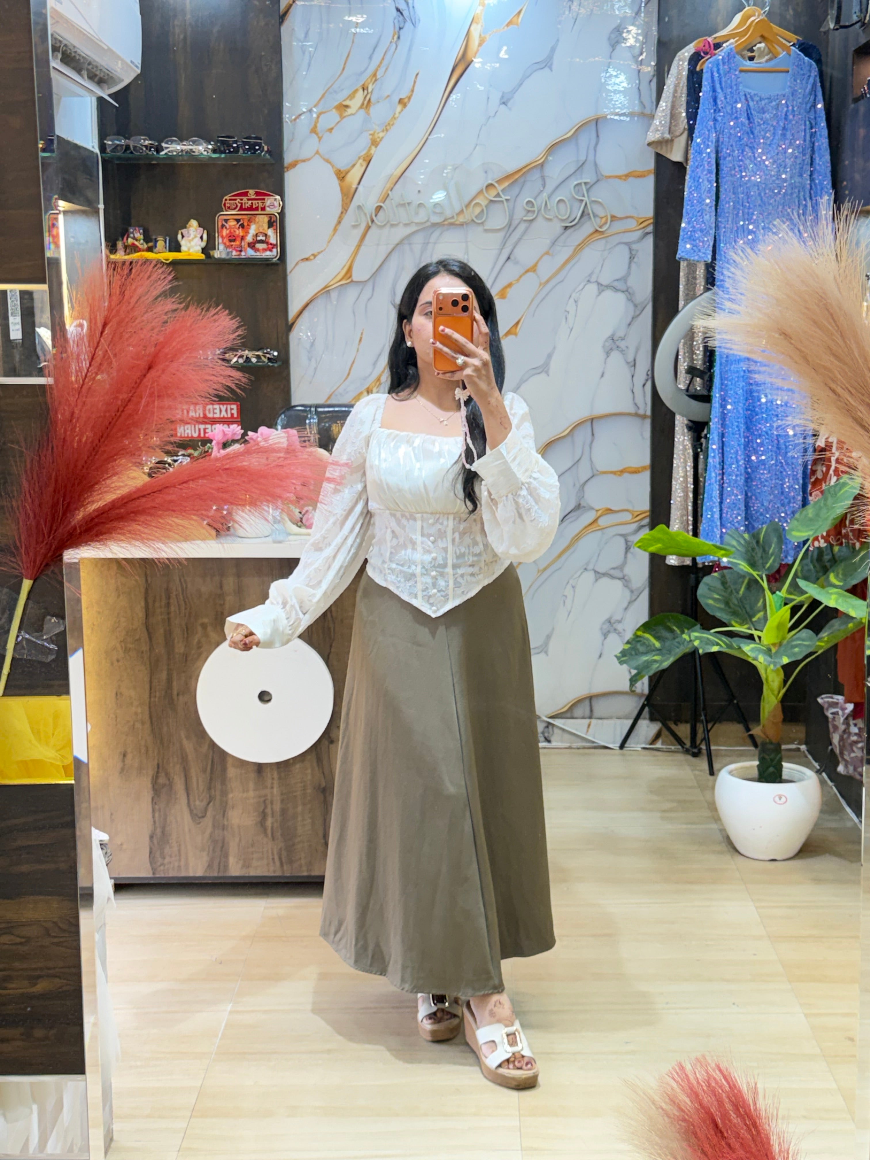 Retro Style Skirt Top Pair