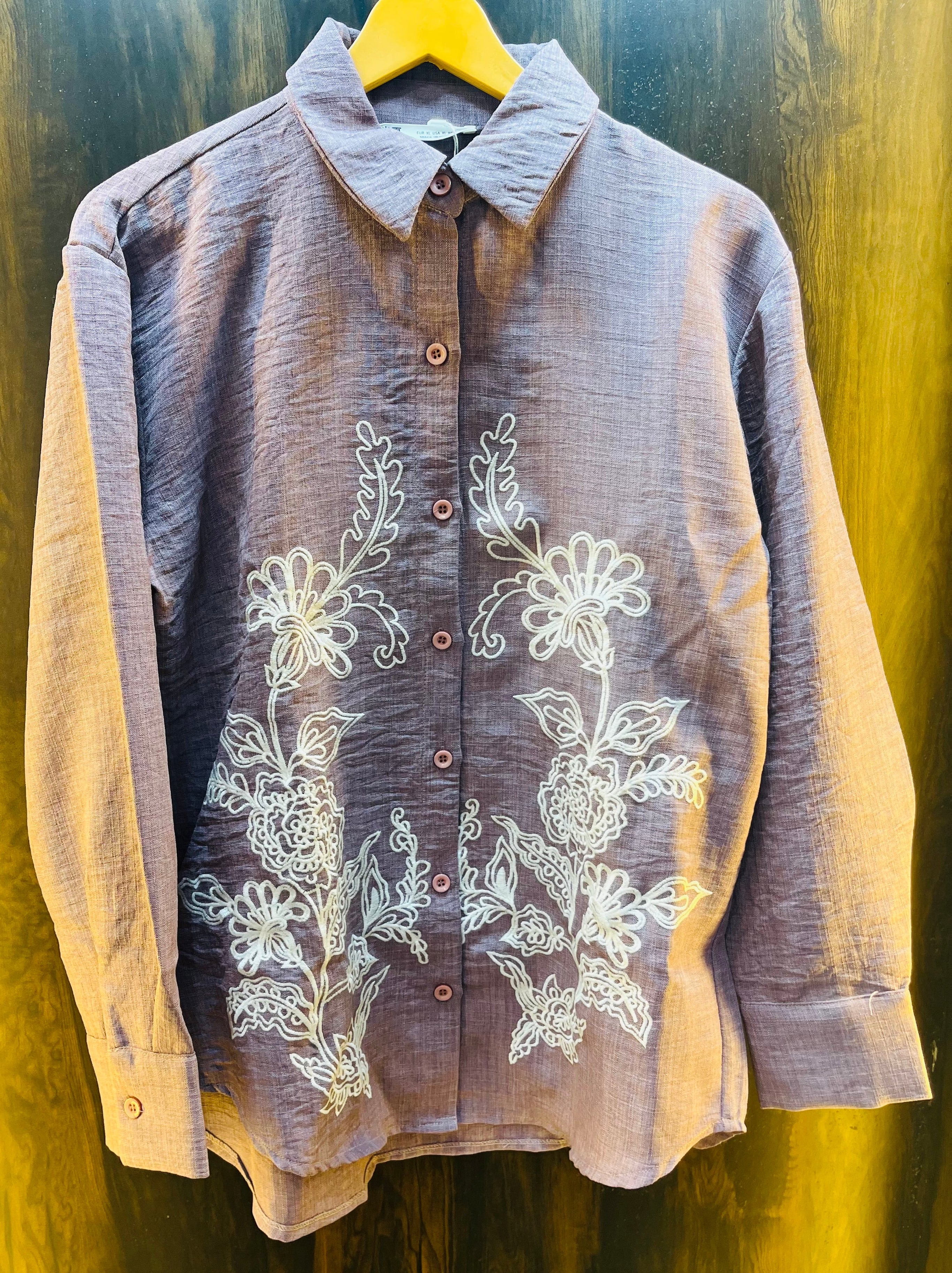 White Embroidered Shirt