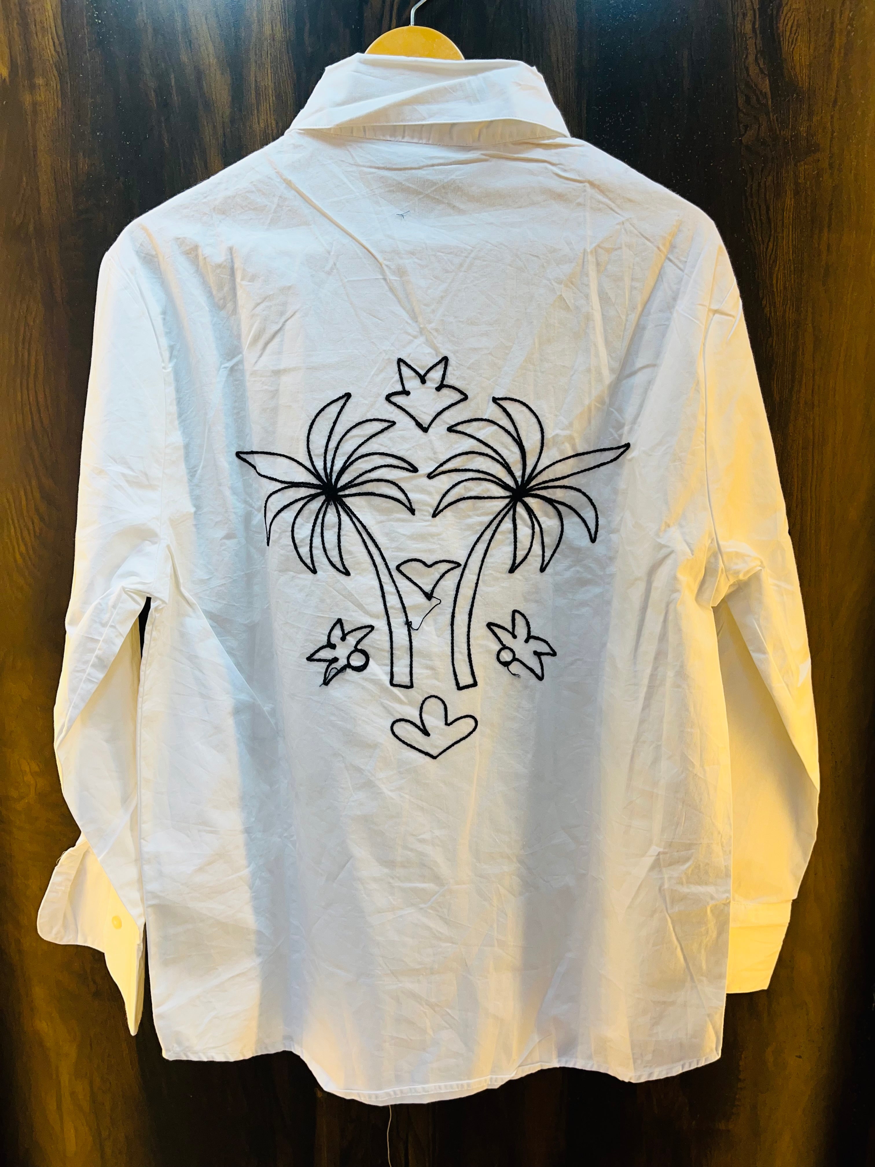 Black Embroidered Shirt